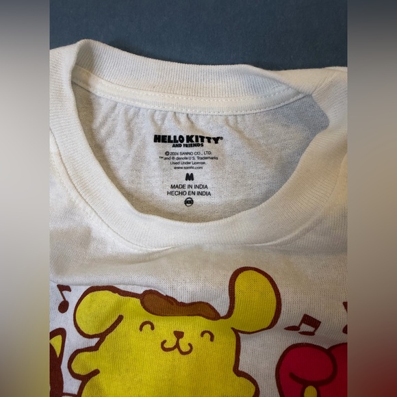 Hello Kitty Rainbow Choose Kindness  T-Shirt - White Size Medium - Picture 5 of 5